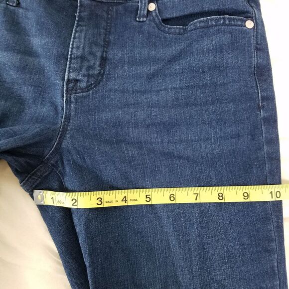 Nine West Jeans Womens 4 Blue Mid Rise Chrystie Capri Medium Wash Denim 30x21.5 - Picture 5 of 11